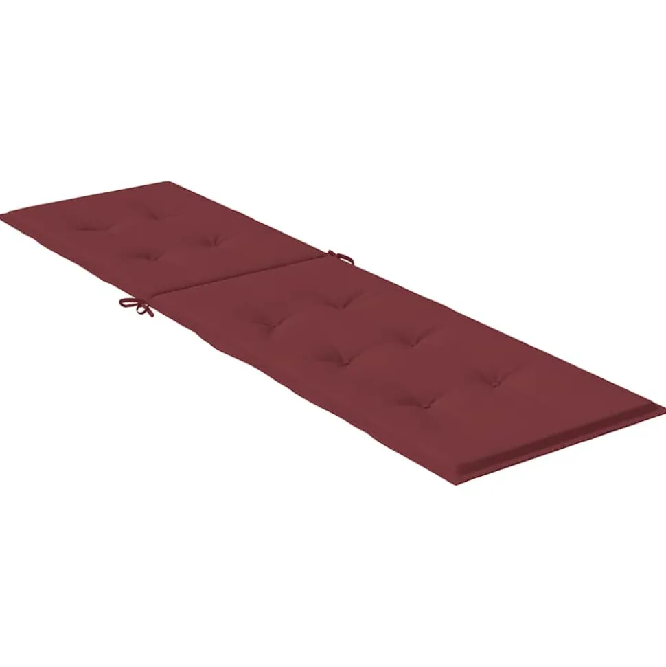 MAISON EXCLUSIVE - Coussin de chaise longue rouge bordeaux mélangé (75+105) x 50 x 4cm