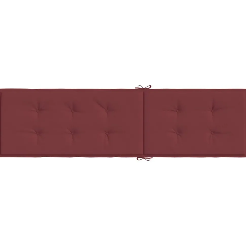 MAISON EXCLUSIVE - Coussin de chaise longue rouge bordeaux mélangé (75+105) x 50 x 4cm