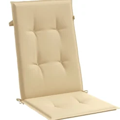 MAISON EXCLUSIVE - Coussins de chaise à dossier haut lot de 6 beige mélangé tissu