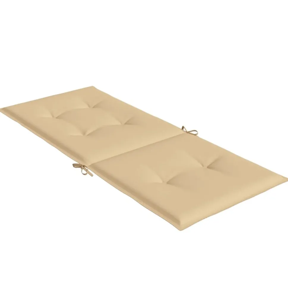 MAISON EXCLUSIVE - Coussins de chaise à dossier haut lot de 6 beige mélangé tissu