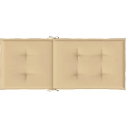 MAISON EXCLUSIVE - Coussins de chaise à dossier haut lot de 6 beige mélangé tissu