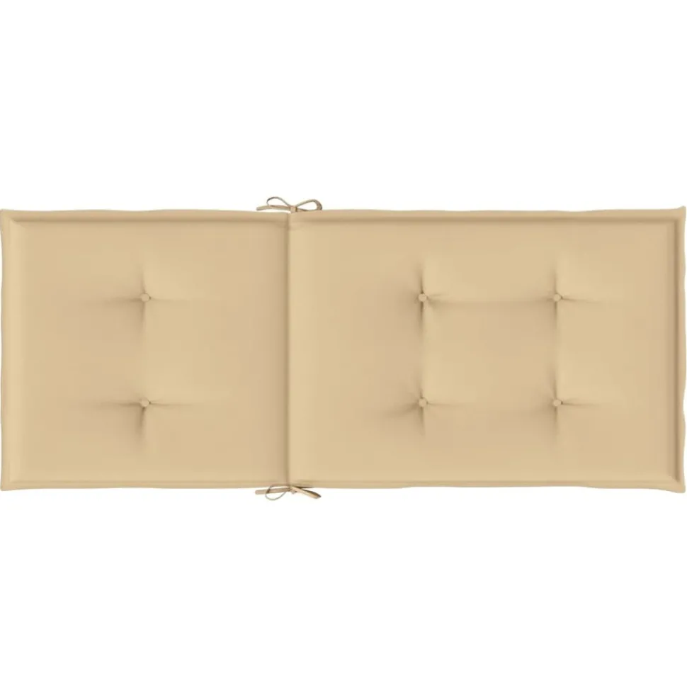 MAISON EXCLUSIVE - Coussins de chaise à dossier haut lot de 6 beige mélangé tissu