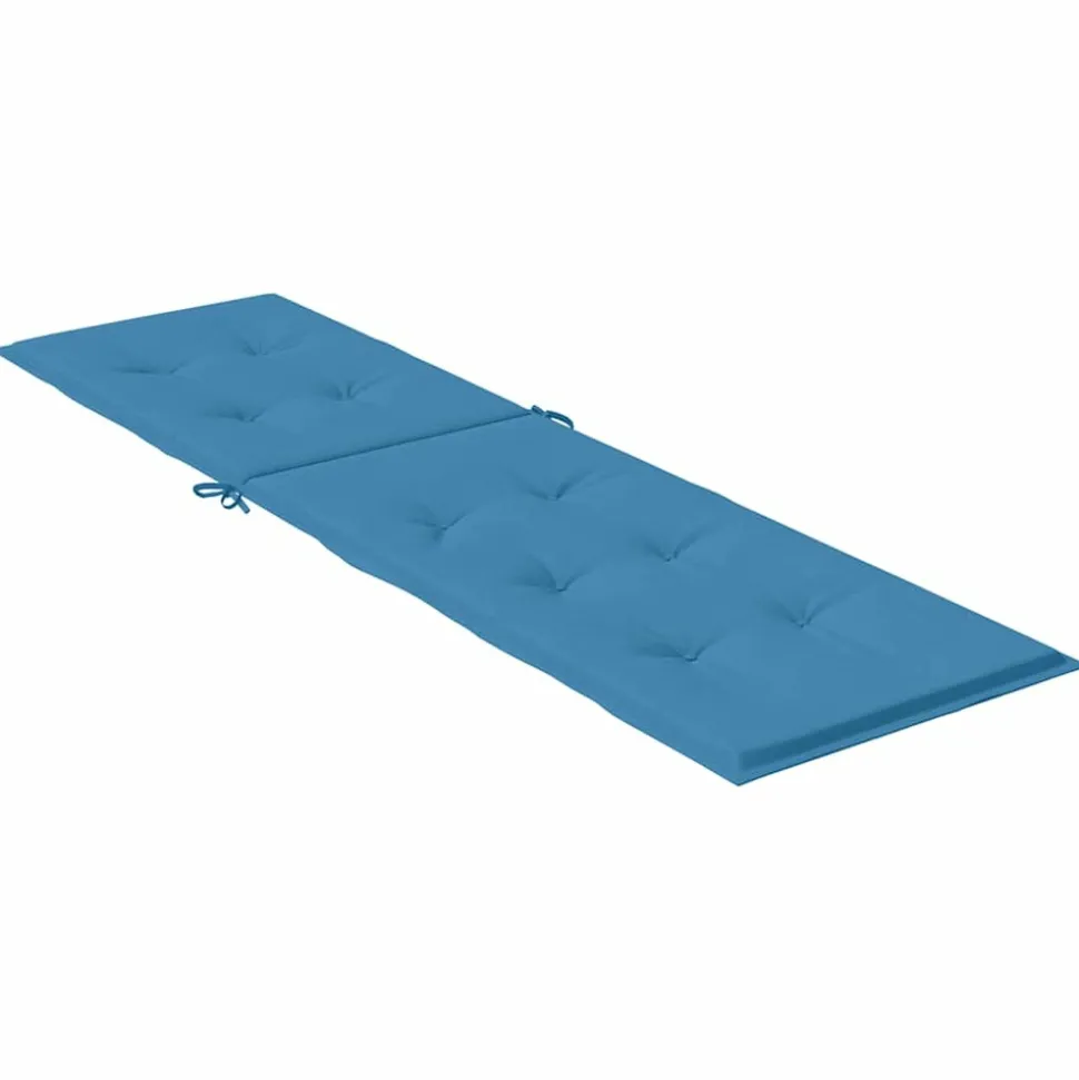 MAISON EXCLUSIVE - Coussin de chaise longue bleu mélangé (75+105) x 50 x 4 cm tissu