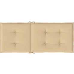 MAISON EXCLUSIVE - Coussins de chaise à dossier haut lot de 4 beige mélangé tissu