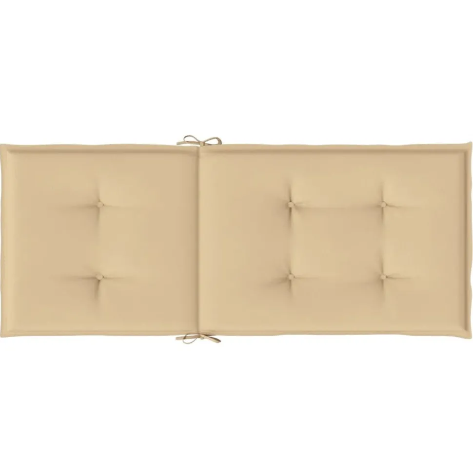 MAISON EXCLUSIVE - Coussins de chaise à dossier haut lot de 4 beige mélangé tissu