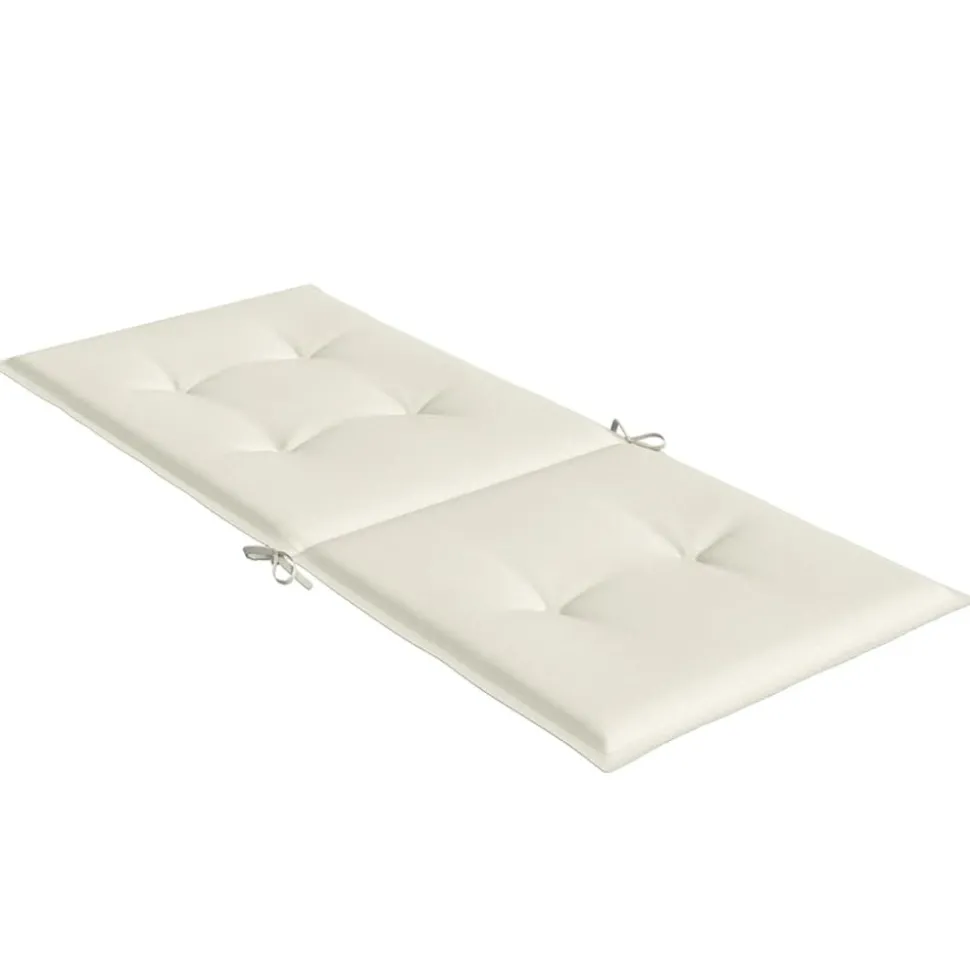MAISON EXCLUSIVE - Coussins de chaise à dossier haut lot de 4 crème mélangé tissu