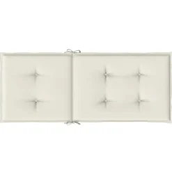 MAISON EXCLUSIVE - Coussins de chaise à dossier haut lot de 4 crème mélangé tissu