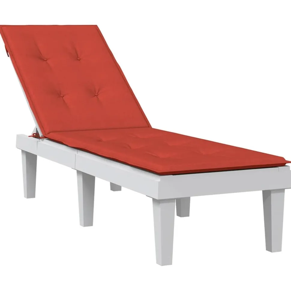 MAISON EXCLUSIVE - Coussin de chaise longue rouge mélangé (75+105) x 50 x 4 cm tissu