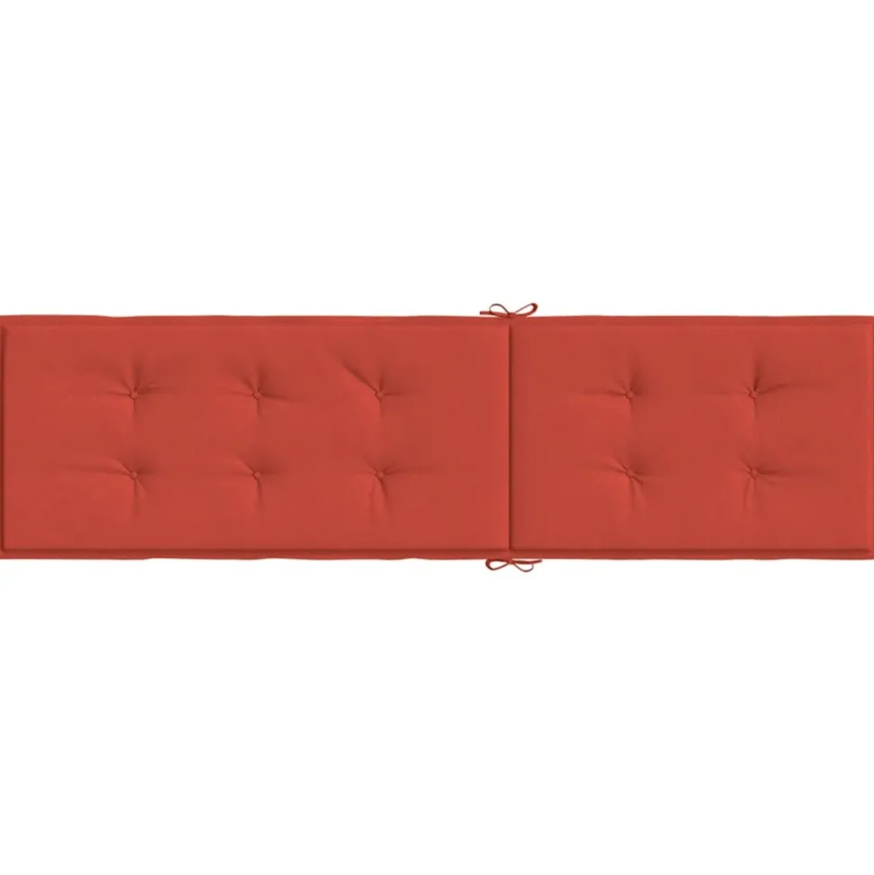 MAISON EXCLUSIVE - Coussin de chaise longue rouge mélangé (75+105) x 50 x 4 cm tissu
