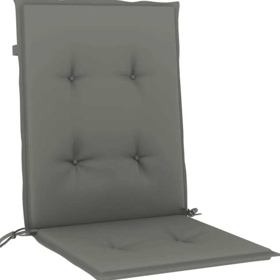 MAISON EXCLUSIVE - Coussins de chaise à dossier bas lot de 2 gris foncé mélangé