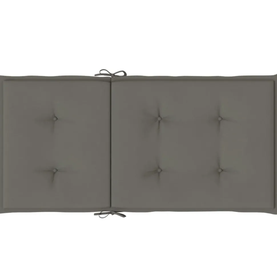 MAISON EXCLUSIVE - Coussins de chaise à dossier bas lot de 2 gris foncé mélangé