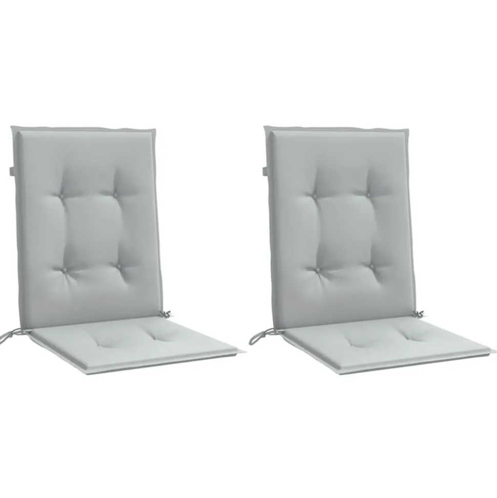 MAISON EXCLUSIVE - Coussins de chaise à dossier bas lot de 2 gris clair mélangé