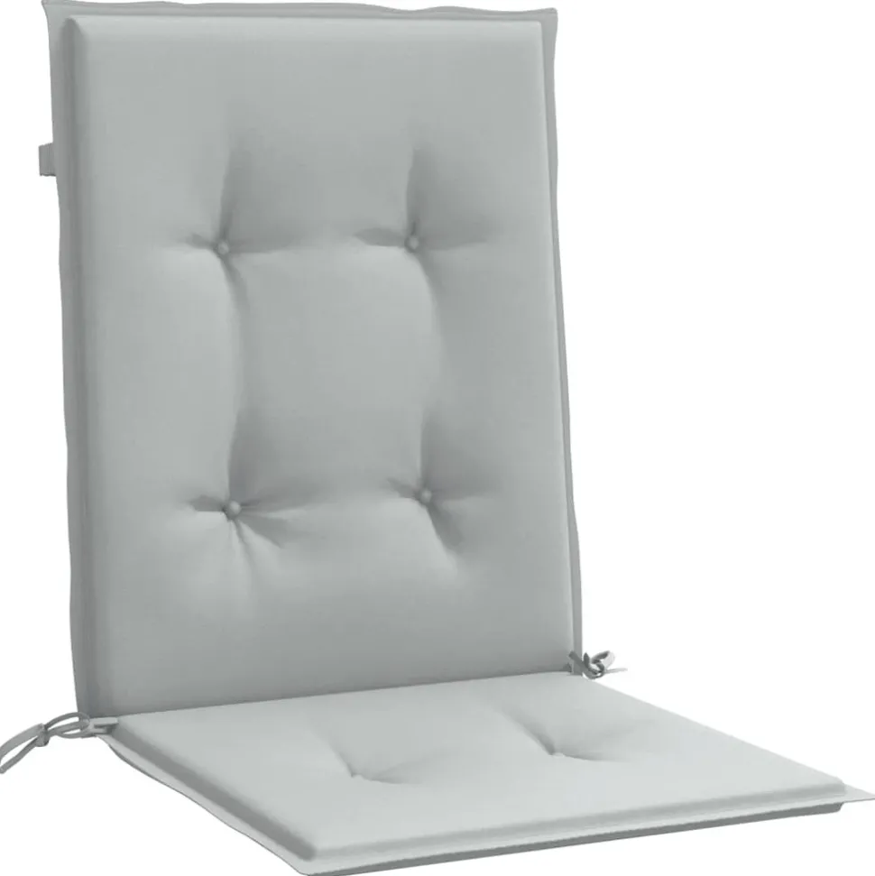 MAISON EXCLUSIVE - Coussins de chaise à dossier bas lot de 2 gris clair mélangé