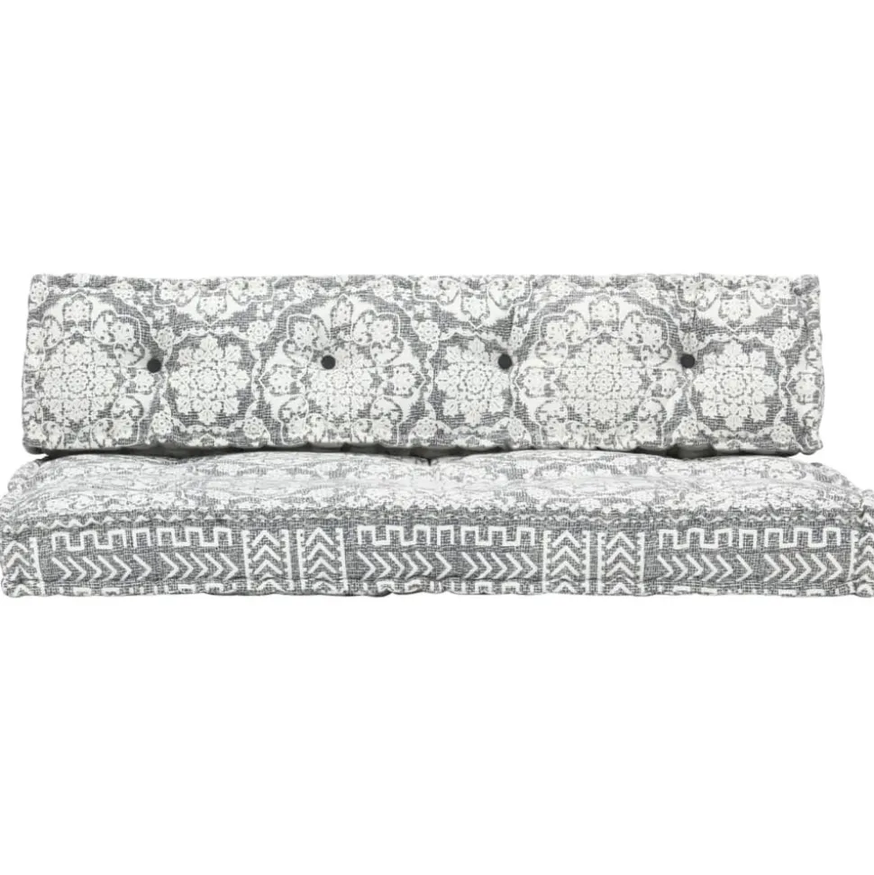 MAISON EXCLUSIVE - Coussin de canapé palette gris clair tissu patchwork