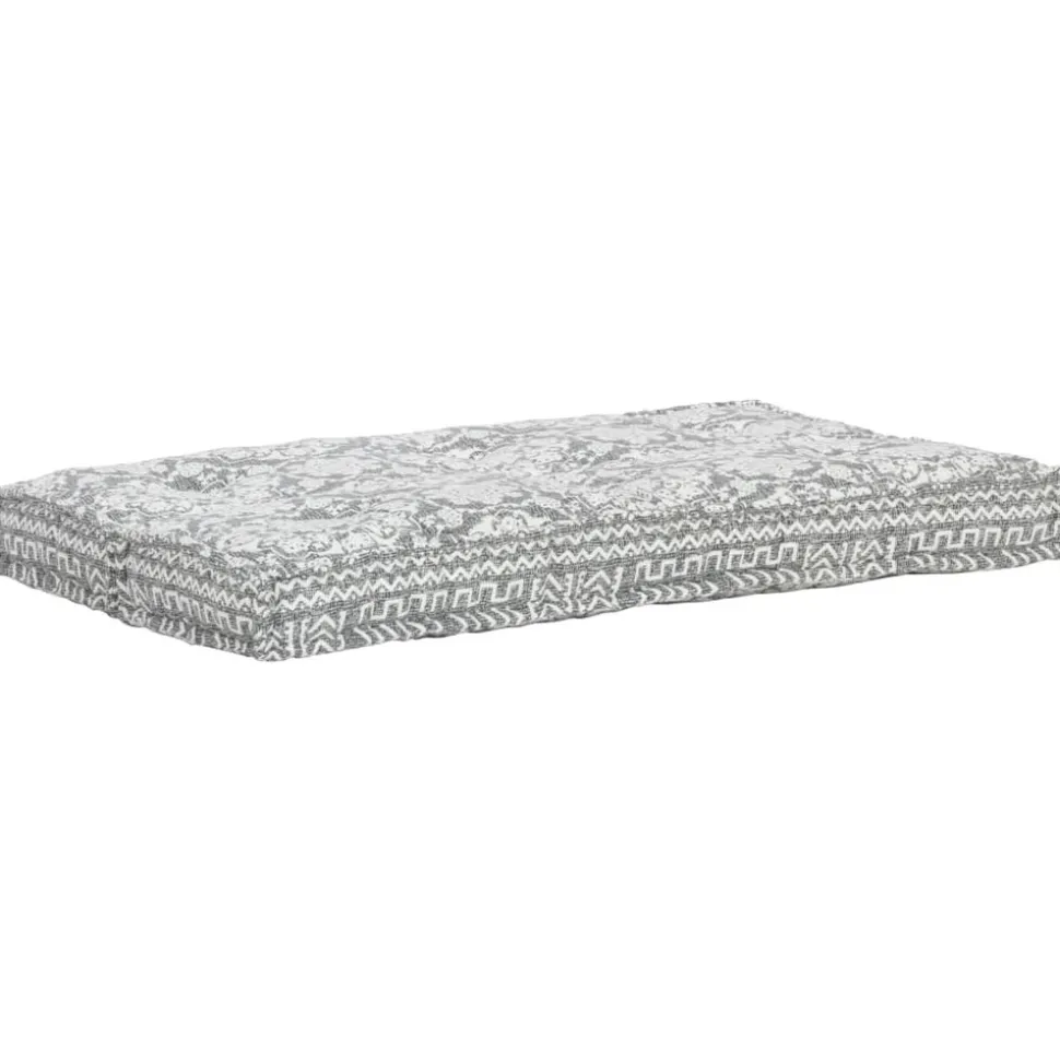 MAISON EXCLUSIVE - Coussin de canapé palette gris clair tissu patchwork