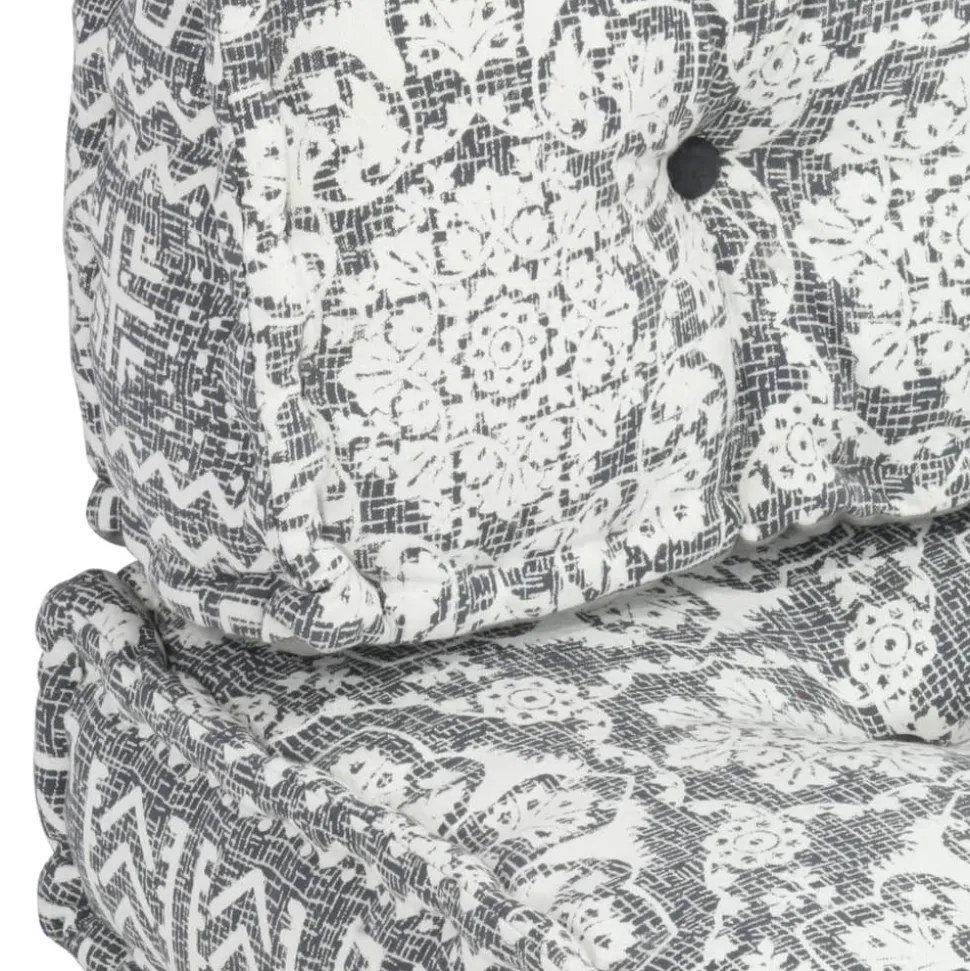 MAISON EXCLUSIVE - Coussin de canapé palette gris clair tissu patchwork