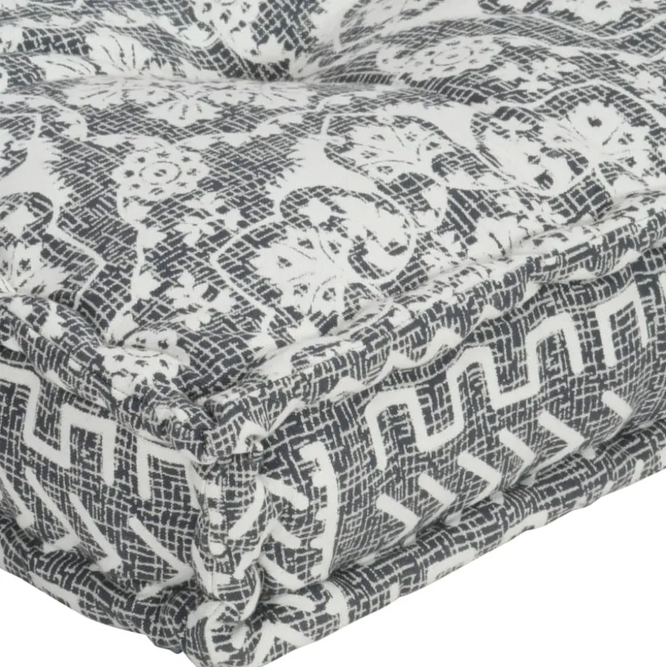 MAISON EXCLUSIVE - Coussin de canapé palette gris clair tissu patchwork