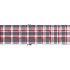 MAISON EXCLUSIVE - Coussin de chaise de terrasse carreaux rouge (75+105)x50x4 cm