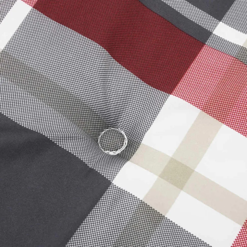 MAISON EXCLUSIVE - Coussin de chaise de terrasse carreaux rouge (75+105)x50x4 cm