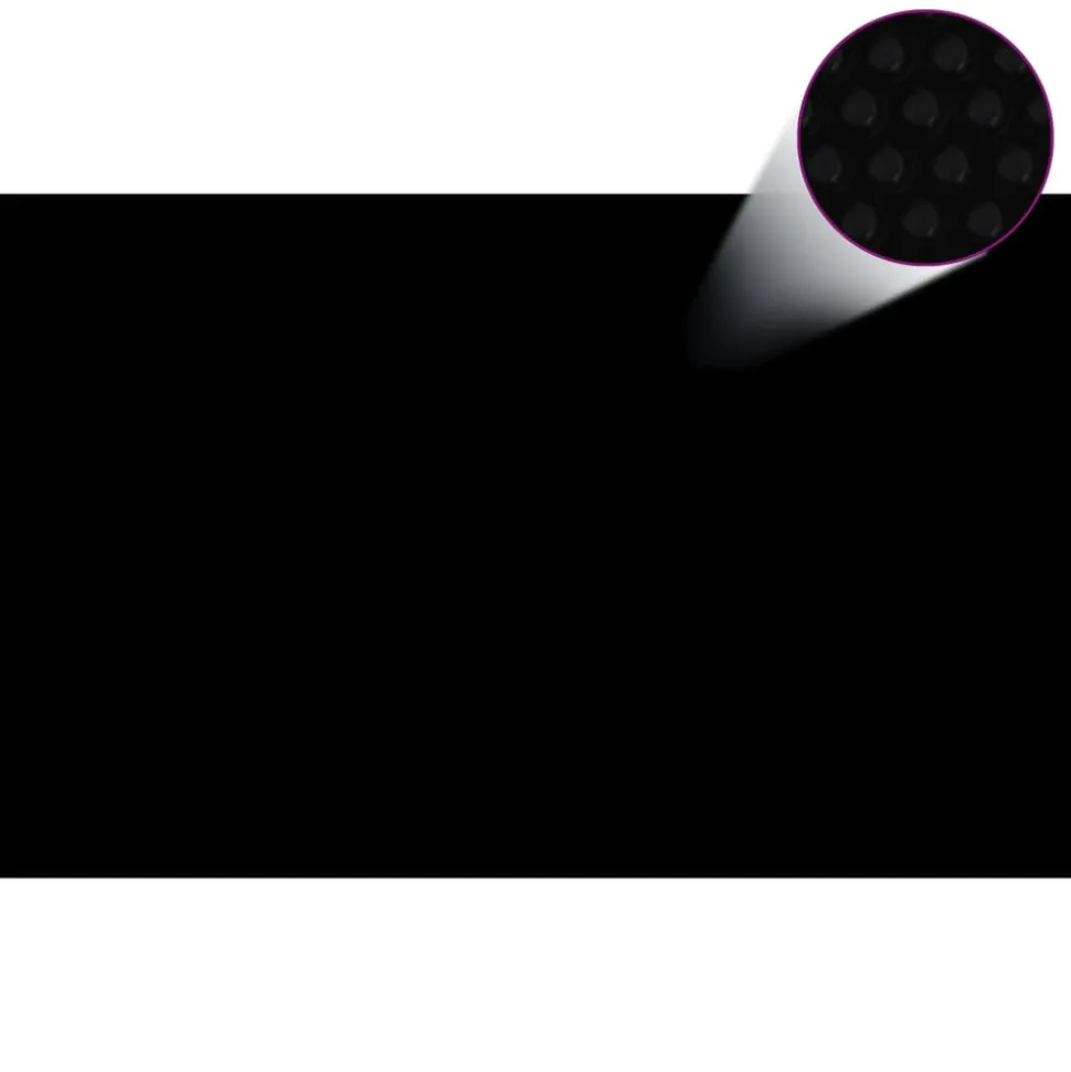 MAISON EXCLUSIVE - Couverture de piscine rectangulaire 800x500 cm pe noir