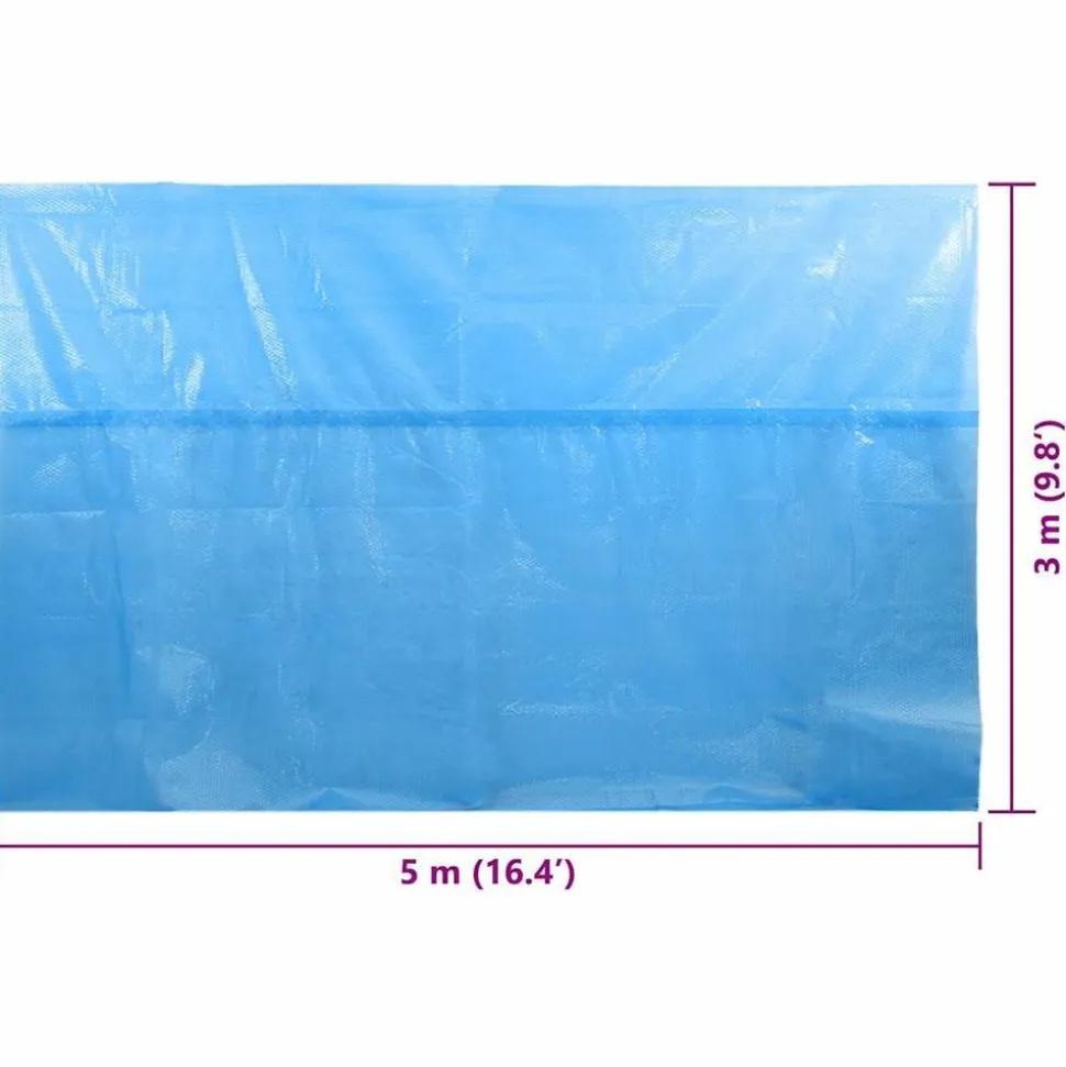 MAISON EXCLUSIVE - Couverture de piscine rectangulaire 500x300 cm pe bleu