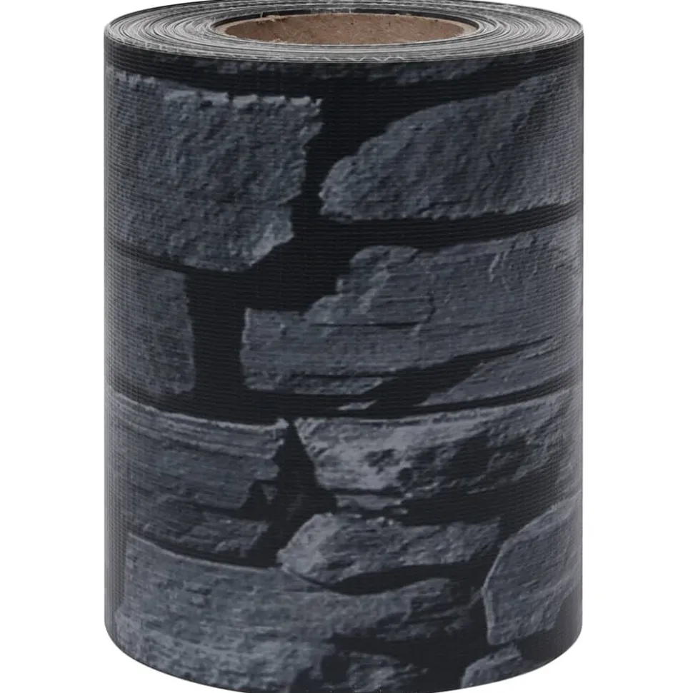 MAISON EXCLUSIVE - Écran d'intimité de jardin pvc 35x0,19m gris d'aspect de pierre