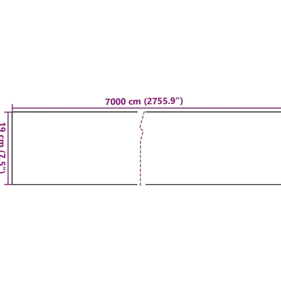 MAISON EXCLUSIVE - Écran d'intimité de jardin pvc 70 x 0,19 m vert