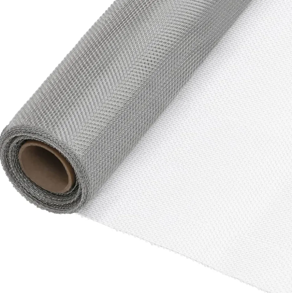 MAISON EXCLUSIVE - Écran en treillis acier inoxydable 80x2000 cm argenté