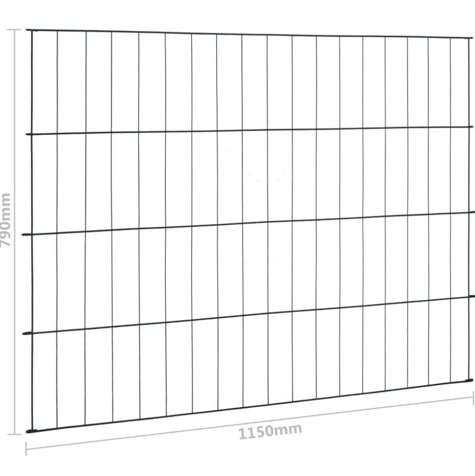 MAISON EXCLUSIVE - Ensemble de clôture de jardin 115x79 cm vert