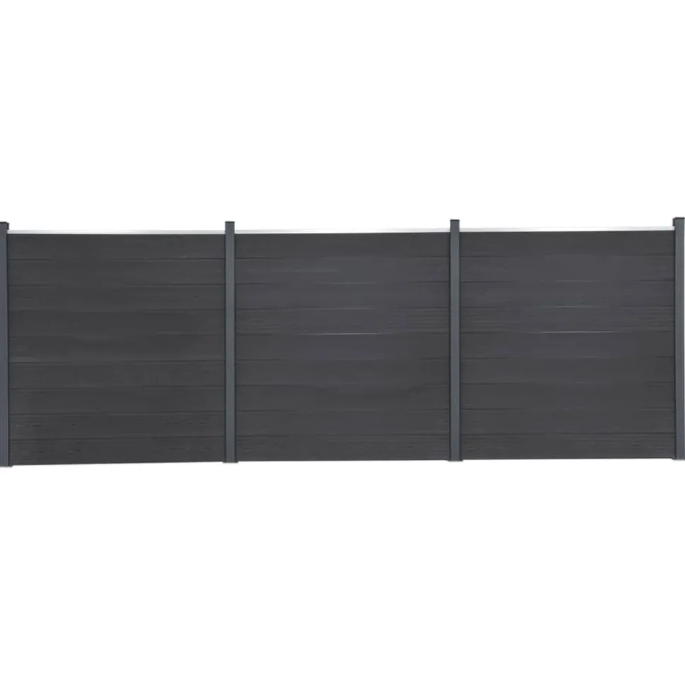 MAISON EXCLUSIVE - Ensemble de panneaux de clôture gris 526x186 cm wpc
