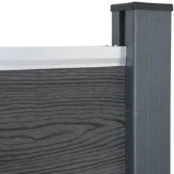 MAISON EXCLUSIVE - Ensemble de panneaux de clôture gris 526x186 cm wpc
