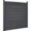 MAISON EXCLUSIVE - Ensemble de panneaux de clôture gris 180x186 cm wpc
