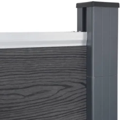 MAISON EXCLUSIVE - Ensemble de panneaux de clôture gris 180x186 cm wpc