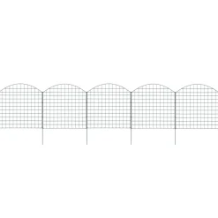 MAISON EXCLUSIVE - Ensemble de clôture de jardin arquée 77,5x78,5 cm vert