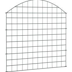 MAISON EXCLUSIVE - Ensemble de clôture de jardin arquée 77,5x78,5 cm vert