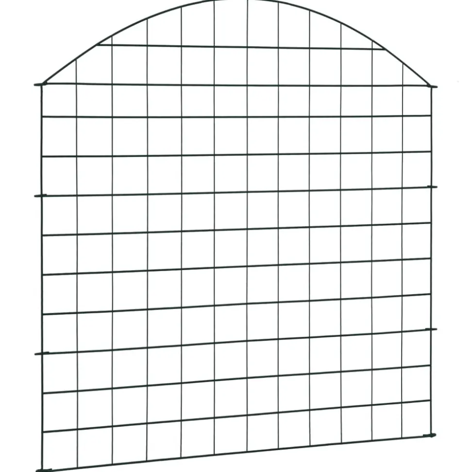 MAISON EXCLUSIVE - Ensemble de clôture de jardin arquée 77,5x78,5 cm vert