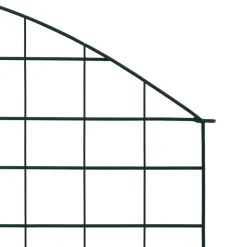 MAISON EXCLUSIVE - Ensemble de clôture de jardin arquée 77,5x78,5 cm vert