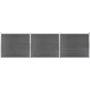 MAISON EXCLUSIVE - Ensemble de panneau de clôture wpc 526x146 cm noir