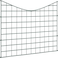 MAISON EXCLUSIVE - Ensemble de clôture de jardin voûtée plus basse 77,5x64 cm vert