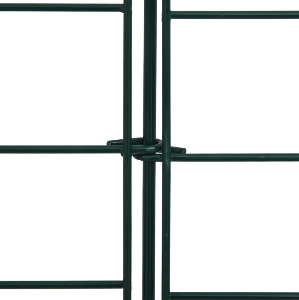 MAISON EXCLUSIVE - Ensemble de clôture de jardin voûtée plus basse 77,5x64 cm vert