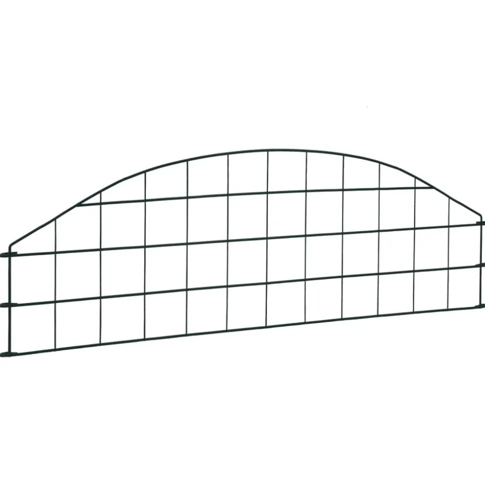 MAISON EXCLUSIVE - Ensemble de clôture de jardin arquée 77,3x26 cm vert