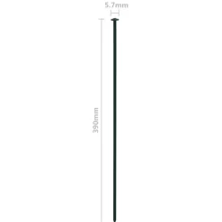 MAISON EXCLUSIVE - Ensemble de clôture de jardin arquée 77,3x26 cm vert