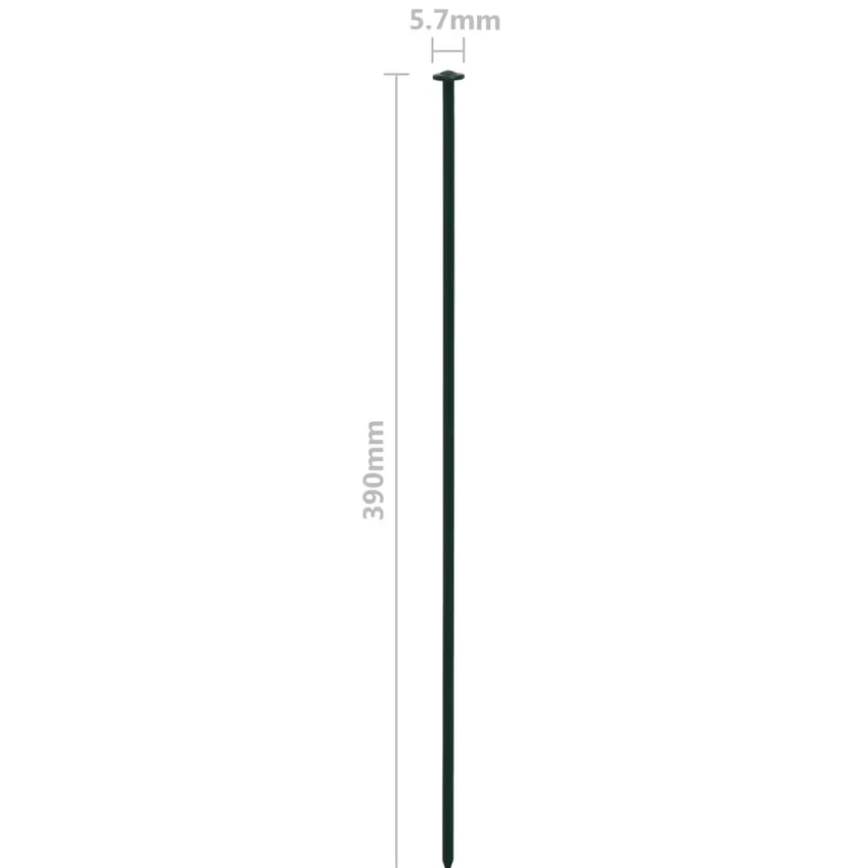 MAISON EXCLUSIVE - Ensemble de clôture de jardin arquée 77,3x26 cm vert