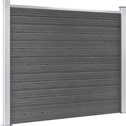 MAISON EXCLUSIVE - Ensemble de panneau de clôture wpc 872x146 cm noir