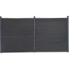 MAISON EXCLUSIVE - Ensemble de panneaux de clôture gris 353x186 cm wpc