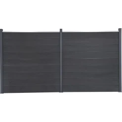 MAISON EXCLUSIVE - Ensemble de panneaux de clôture gris 353x186 cm wpc