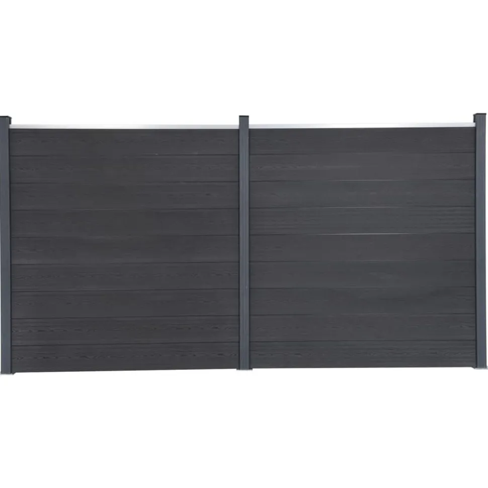 MAISON EXCLUSIVE - Ensemble de panneaux de clôture gris 353x186 cm wpc