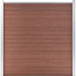 MAISON EXCLUSIVE - Ensemble de clôture wpc 1 carré + 1 incliné 273x186 cm marron
