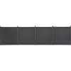 MAISON EXCLUSIVE - Ensemble de panneaux de clôture gris 699x186 cm wpc