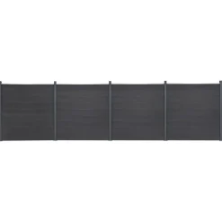 MAISON EXCLUSIVE - Ensemble de panneaux de clôture gris 699x186 cm wpc